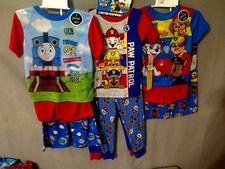 Paw Patrol 3 or 4 pc. or Thomas The Train 3 pc. Toddler Pajamas Asst. Sizes BNWT