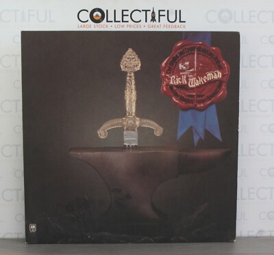 RICK WAKEMAN - THE MYTHS & LEGENDS OF KING ARTHUR - A&M 1975 - W/BOOK *EX* LP 