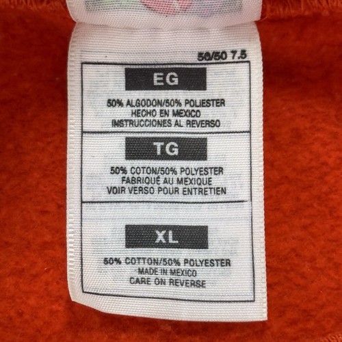 Fruit of The Loom Best Sweatshirt Men's Size XL Orange Halloween Crewneck Fleece - Picture 4 of 7