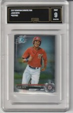 2017 Bowman Chrome Mini Prospects Juan Soto Rookie BCP180 RC GMA 9 Mint