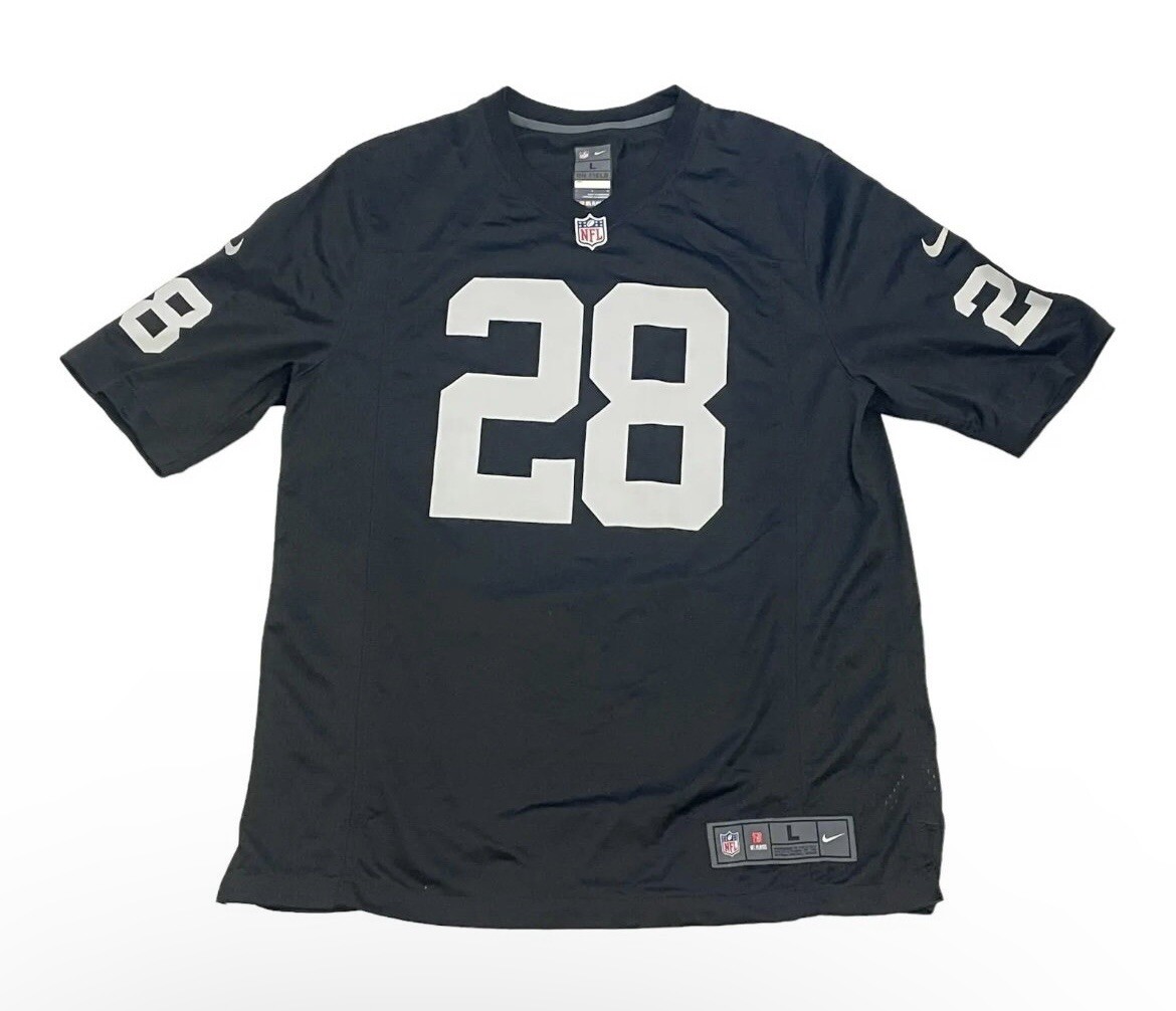 Nike On Field Josh Jacobs Las Vegas Raiders NFL No. 28 Jersey