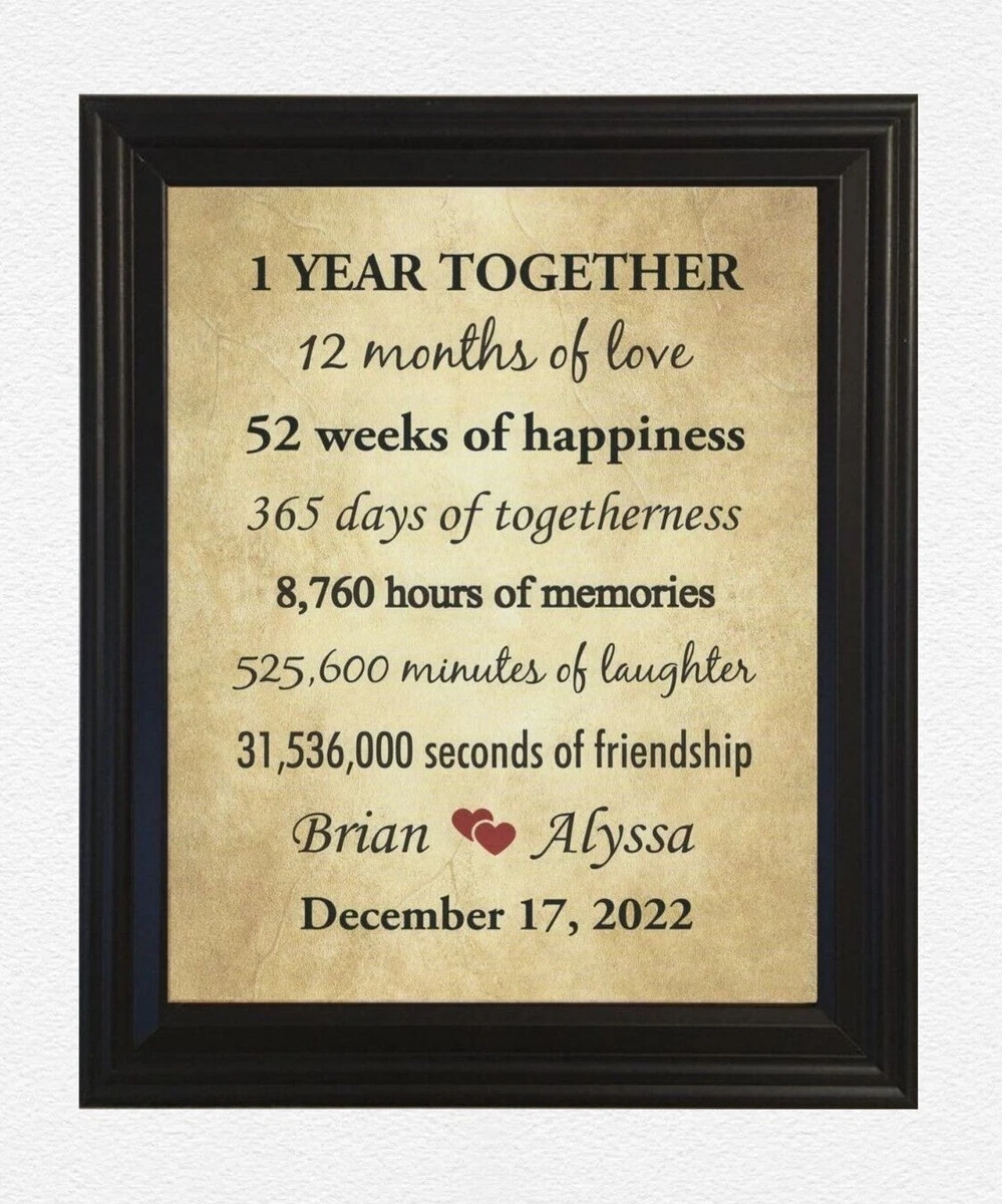 Happy 1st Anniversary - Unique tokens to mark a special occasion, Jewelry  Card for Her, Best 1 Year Wedding Anniversary Gift Idea, Gift For Wife from