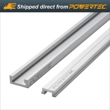 POWERTEC Aluminum Miter T-Track with Miter T-Bar, 32-Inch (71568)
