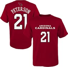 Team Apparel Youth Arizona Cardinals Patrick Peterson#21 Name&Number Tee Red-XL