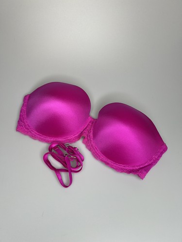 Victoria Secret PINK trägerlos Multi-Wege Push Up gepolsterter BH 36 D RIEME ENTHALTEN