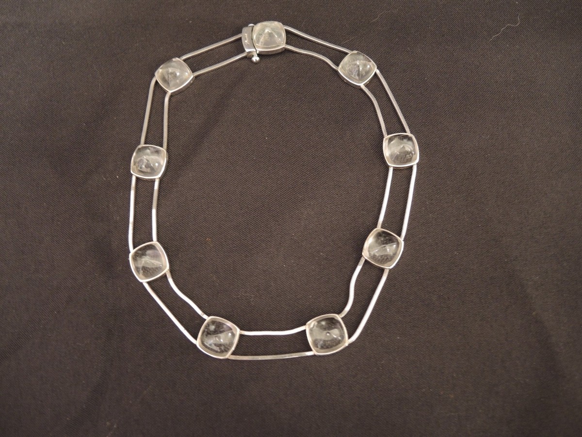 Collier Baccarat Monture Argent - Cristal Par Marie-Hélène De Taillac, Occasion
