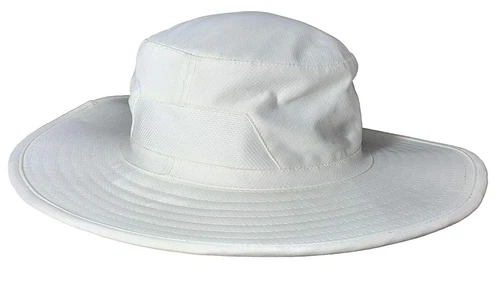 Cricket Sun Hat with Mesh Extra Wide Brim (X-Large) Unisex White us