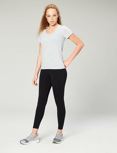 Core 10 Women's 'Lighter Than Air' Performance T-Shirt Light Grey Heather, Large - Picture 2 of 12