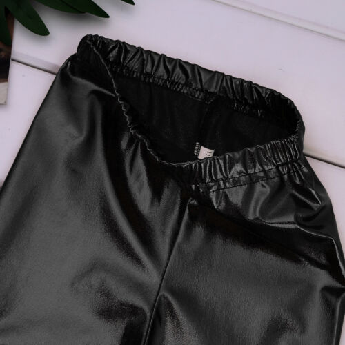Mädchen Metallic Tanz Sport Training Yoga Leggings Strumpfhose Kinderstrumpfhose - Bild 7 von 37