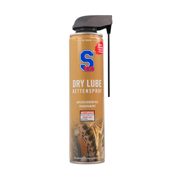 S100 Dry Lube Kettenspray 400 Ml - PräZise Trockenschmierung Mit Ptfe-Schutz-image