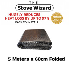 Foil Insulation Radiator Reflector Heat Barrier Energy Saving Wrap 5m Folded