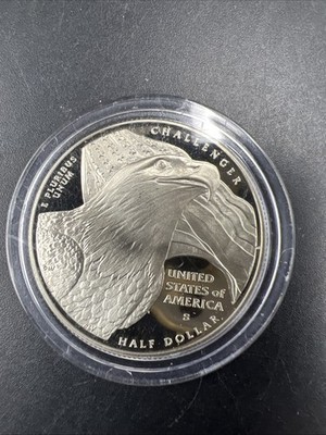 2008 S Bald Eagle Copper Nickel 50c Gem Proof Half Dollar Coin in used capsule