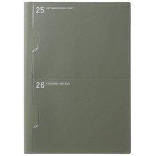 Laconic 2026 Planner A5 Monthly 2-Pocket Olive LAMS88-160OL Starting September