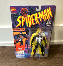 Toy Biz Marvel Spider-Man New Animated Series Venom Action Figure Jaw Chomp