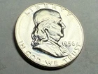 1956 Franklin 90% silver half dollar. Gem proof. #q1