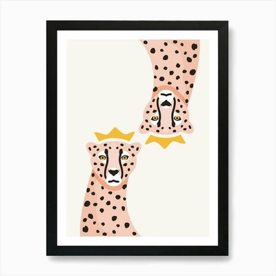 Gepard 9 Kunstdruck gerahmt Wandbild Poster Leinwanddruck Bild