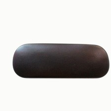 Hard Shell Eyeglass Case Metallic Burgundy Brown Textured Clamshell