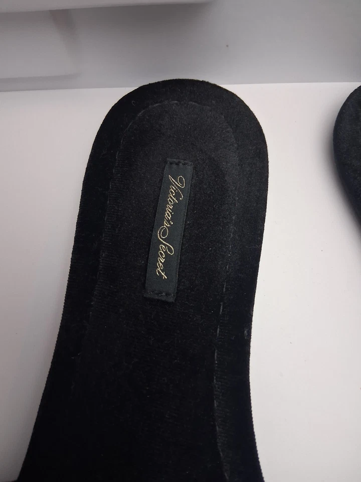 Zapatillas Victorias Secret Bling Slides Flip Flips Terciopelo talla Med se adapta a 8-9 Foto 4 de 4