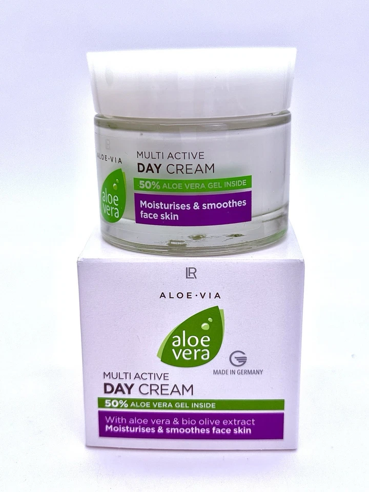 LR Aloe Vera Extra Rich Multiactive Day Cream 50% Aloe Vera u.Bio Olive 50ml OVP - Bild 2 von 4