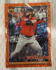 2026 Topps Series 1 Jacob Melton  Orange Crackle Board # 22/25 Astros RC T91-56