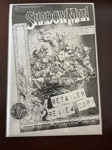 Shadowman #16 (Acclaim 1998) Retailer Review Copy 1st Clayton Crain Cover HTF F+