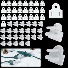 25 Sets Plug Protectors Covers and Weatherproof Gaskets, Outdoor White