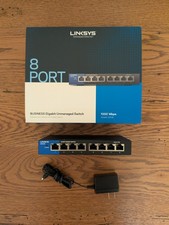 Used Linksys 8-Port Gigabit Business Desktop Switch LGS108V2