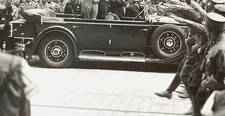 WW2 GERMAN LEADER'S 1931 MERCEDES-BENZ 770 (W07) AT RPT 1933 PHOTO POSTCARD RPPC