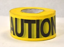 PS Direct Products Caution Tape Yellow 3" x 1000' Danger Tape Barricade 33000