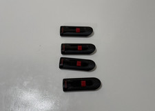 Lot of 4 SanDisk Cruzer Glide 32GB USB 2.0 Flash Drives Black Red Tested Working