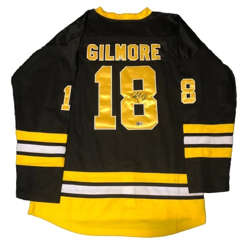Adam Sandler Autographed Happy Gilmore Boston Bruins Hockey Jersey Beckett COA