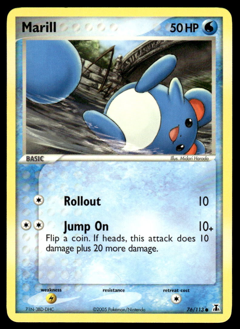Pokemon TCG Delta Species #76/113 Marill NM