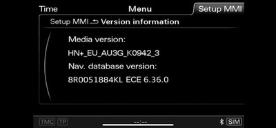 Sat Nav Update A1 A3 A4 A5 A6 A7 A8 Q3 Q5 Q7 Mmi HN+ 3G Plus 6.36