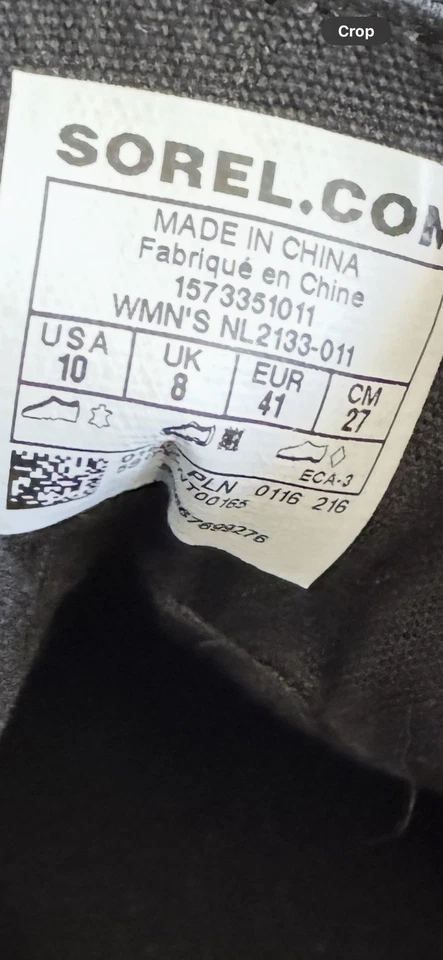 Sorel Sorel Out N About Waterproof Womens Duck Boots Black Leather, Size 10 - Image 2 of 4