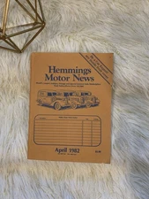 Vintage Hemmings Motor News Magazine April 1982 Ads & Reference