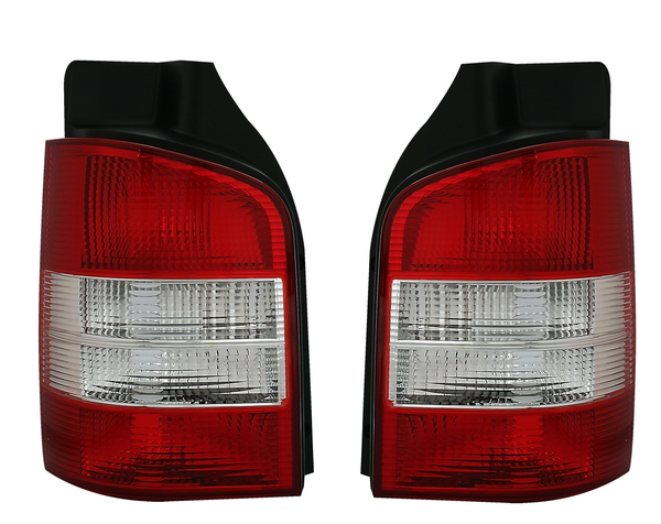 RüCkleuchten Set FüR VW T5 Multivan Caravelle Heckleuchten RüCklichter Rot Weiß-image