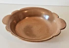 Vintage Frankoma Pottery Bowl w/ Scalloped Edge 30B Plainsman Brown