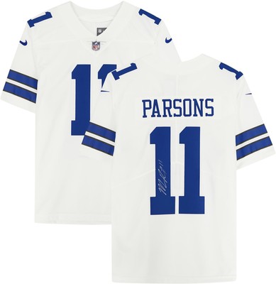 Micah Parsons Dallas Cowboys Autographed White Nike Limited Jersey