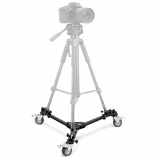 Professional Camera Tripod Dolly Folding Heavy Duty Wheels