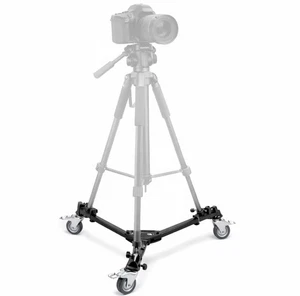 Caméra professionnelle Tripod Dolly pliant roues lourdes
