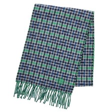 Sciarpa Hermes H Ecoce Recto Verso a quadri con frange in cashmere
