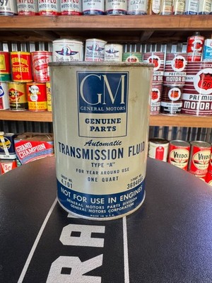 NOS FULL GM General Motors Transmission Fluid Oil Can Quart