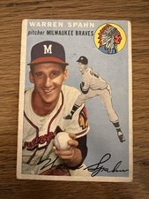 1954 Topps Warren Spahn #20