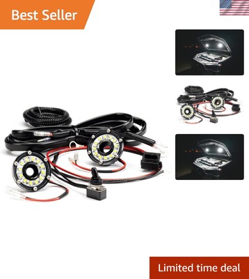 KC HiLiTES Cyclone 1 LED Light Kit - 5W, Low Amp Draw, Complete Wiring Included