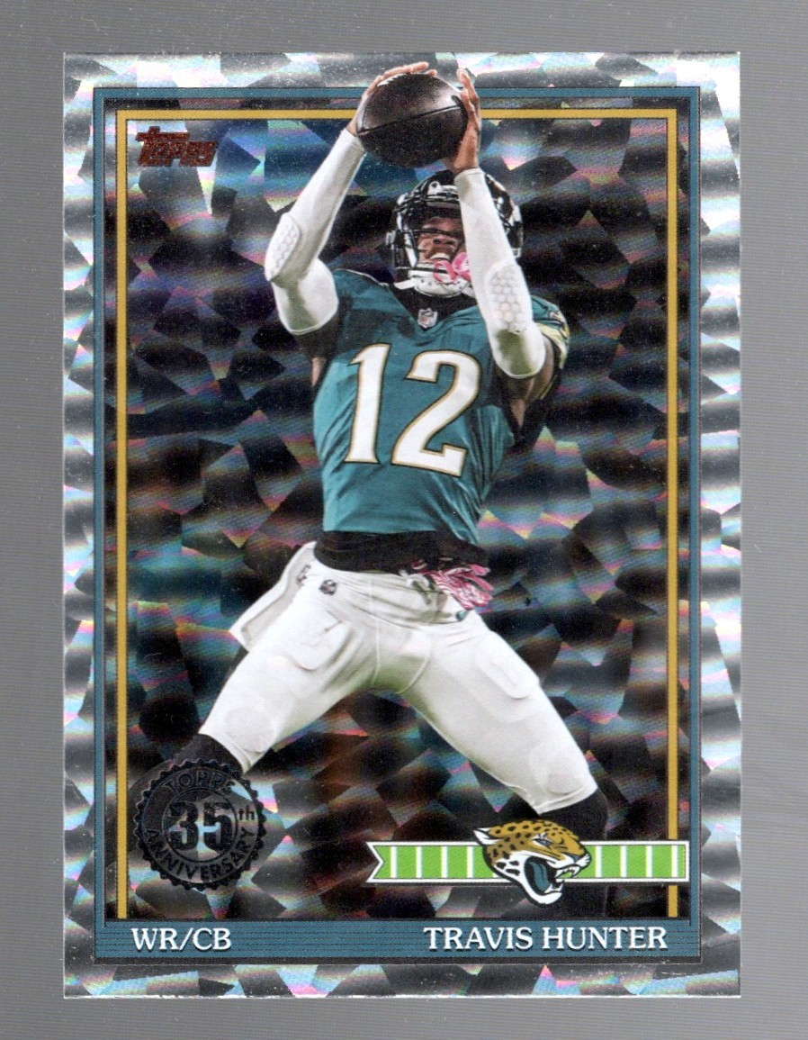 2026 Topps - 1991 Topps Football Travis Hunter #91TF-2 Crackle Foil
