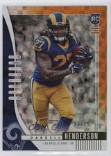 2019 Panini Absolute Rookie Orange Mosaic 23/75 Darrell Henderson #109 v9t
