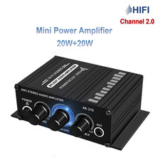 Sound Amplifier AK270 20W×2 Mini Hifi Digital Audio Amplifier 12V 3A Channel 2.0