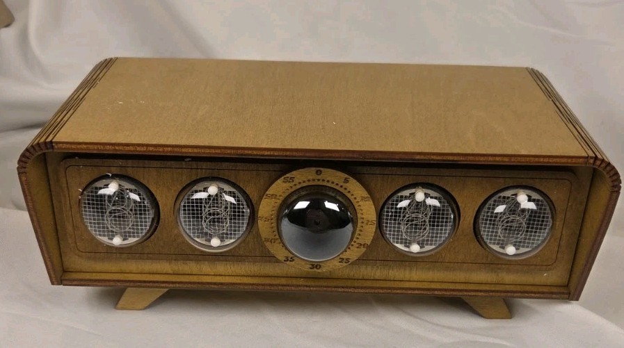Handmade Nixie Tube Clock IN-4  Made in Ukraine - Retro Table Clock - Sputnik