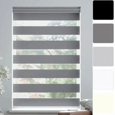 Day and Night Window Roller Blind Easy Fit 165cm-210cm Drop Zebra Vision Blinds