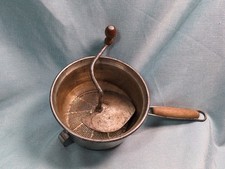 Vtg Foley Food Mill Strainer Masher w/Pan Hoo...